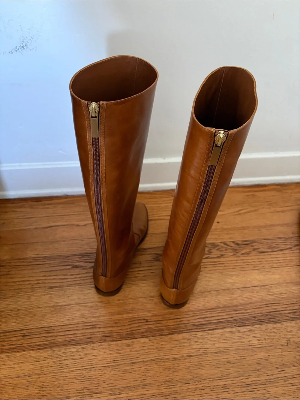 Doen Cognac Tall Leather Over-the-Knee Boots
